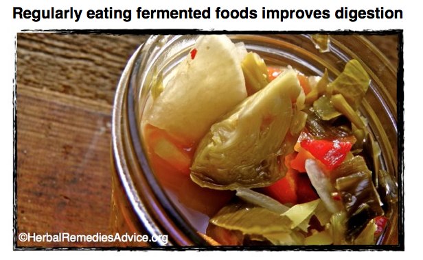 Improve food digestion with fermented foods