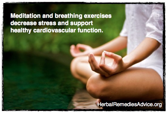 Meditation and breathing exercises support healthy cardiovascular function