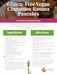 Cinnamon banana pancakes