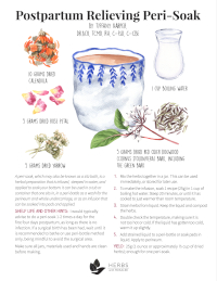 postpartum-relieving peri-soak recipe
