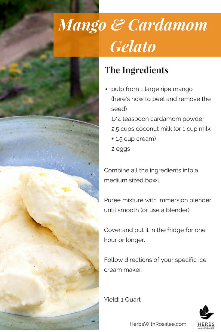 Mango gelato recipe