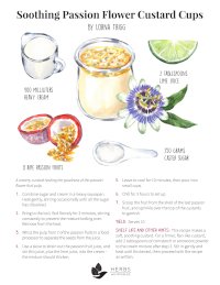 Passionflower custard recipe