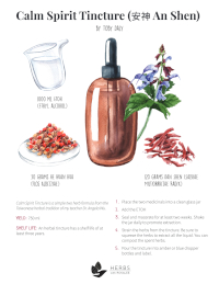 Calm Spirit tincture recipe by Toby Daly