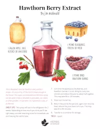 hawthorn berry extract recipe