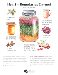 Heart and Boundaries Oxymel Recipe