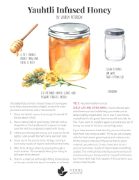 yauhtli-infused honey recipe